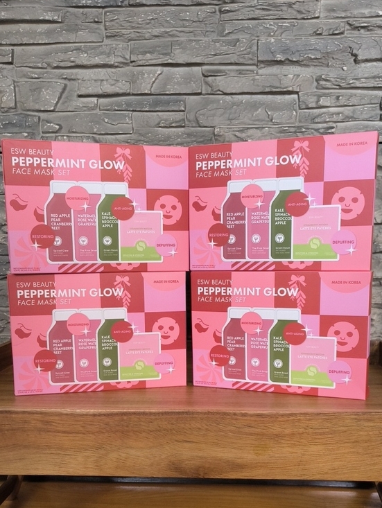 ESW Beauty Other - Peppermint Glow Face Mask Set — Pink